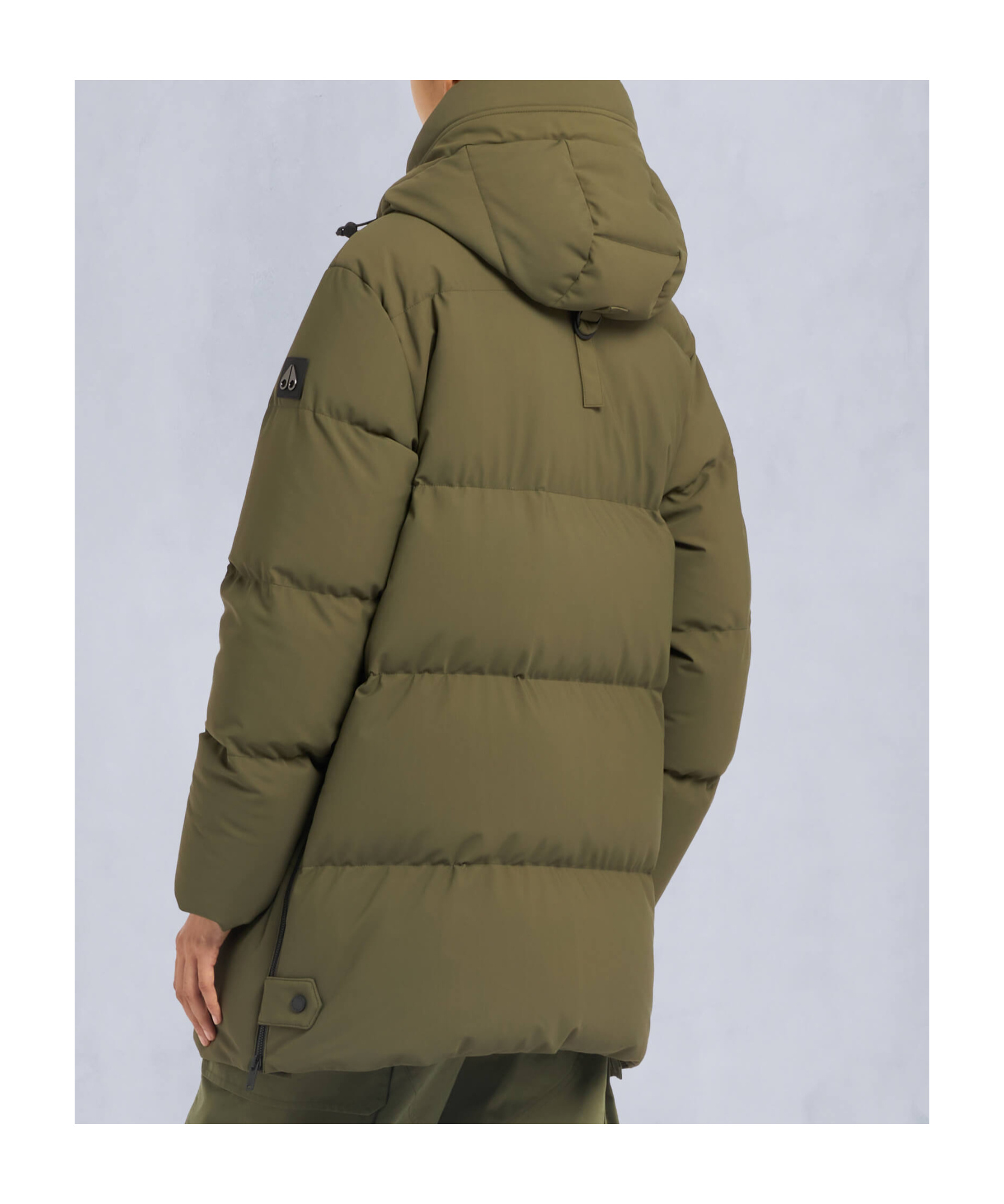 Moose Knuckles Chelia 3q Green Nylon Blend Parka In Green
