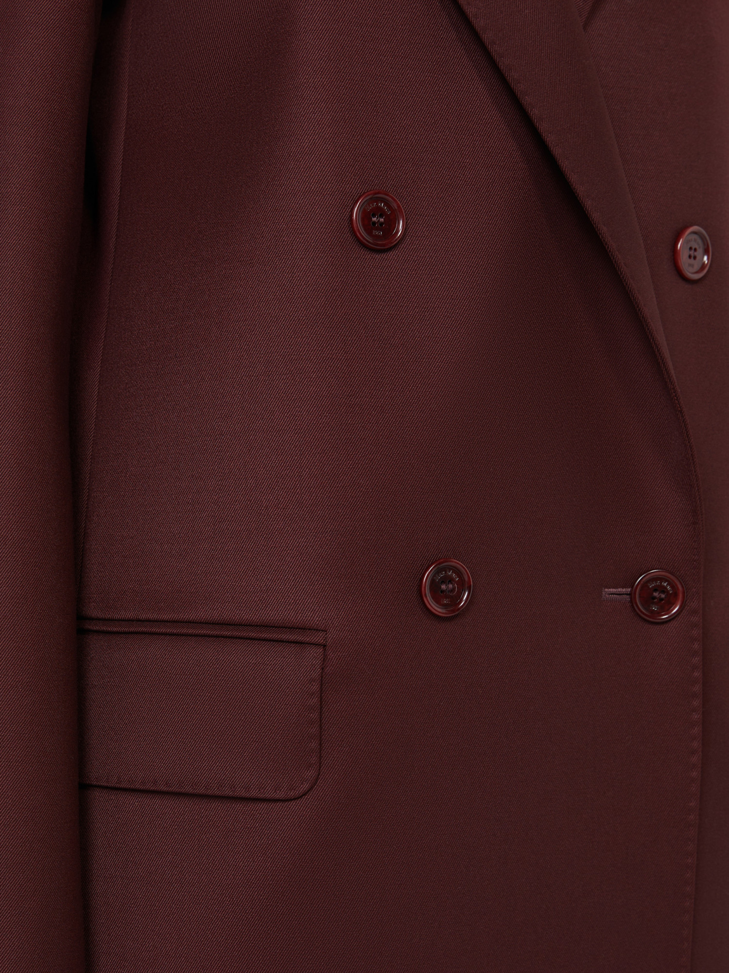 Max Mara - Double-breasted Wool Blazer In Brown