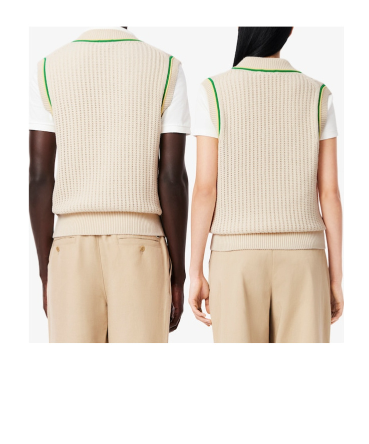 Shop Lacoste Logo-patch Vest In White
