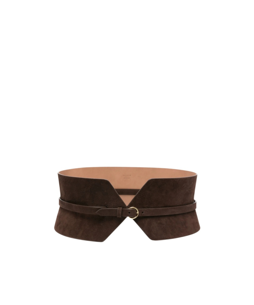 Alaïa Suede Corset Belt In Brown