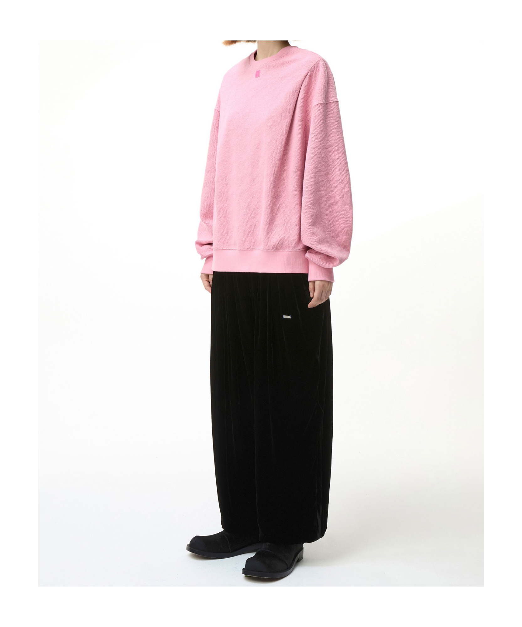 Ader Error Round-neck Sweater In Pink