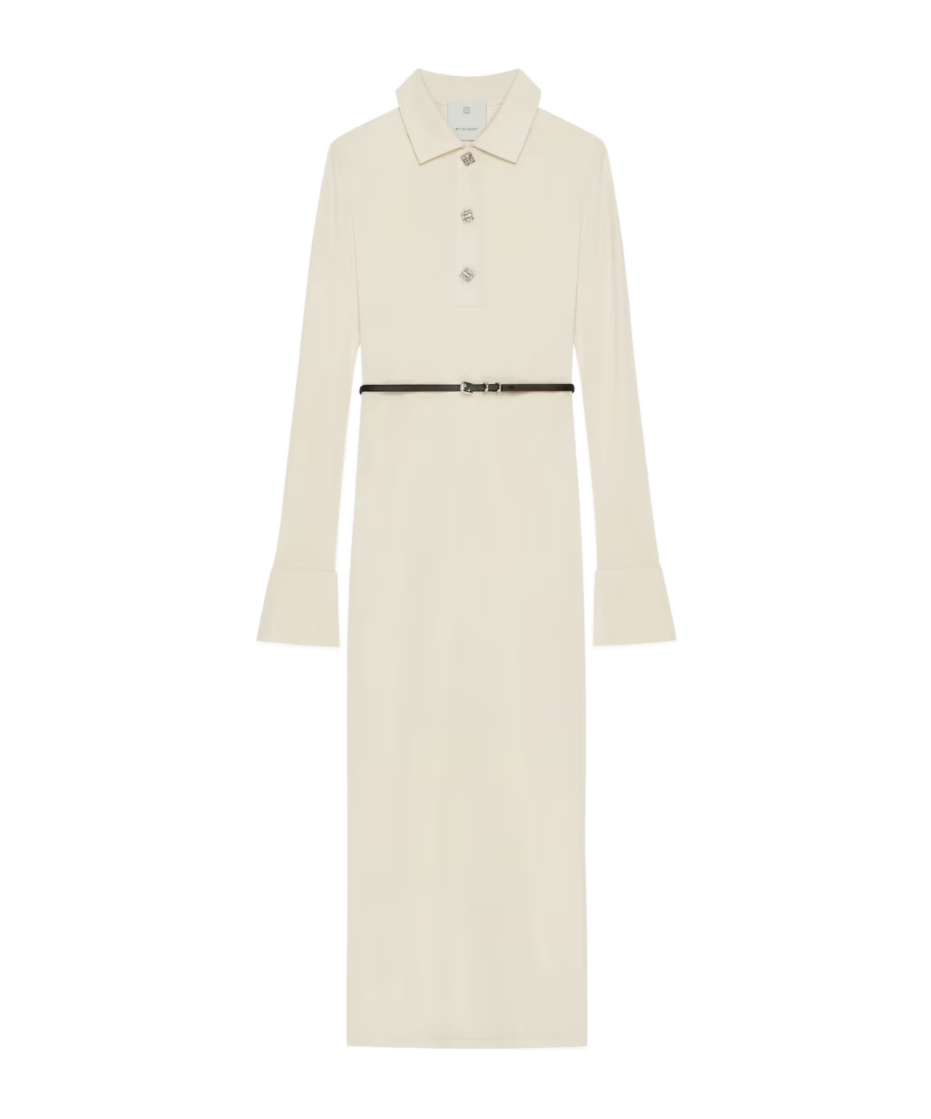 Givenchy Woman Maxi Dress Beige Size 4 Viscose In White