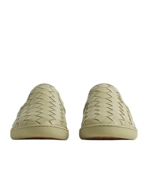 Bottega Veneta Sawyer Intrecciato Leather Sneakers In Nude