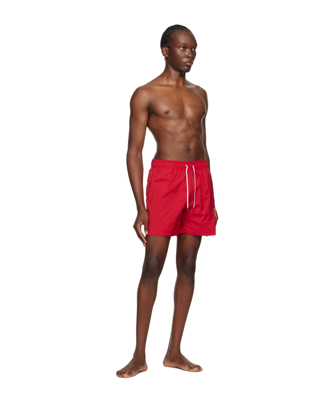 Amiri Core Drawstring Swimsuit In Red