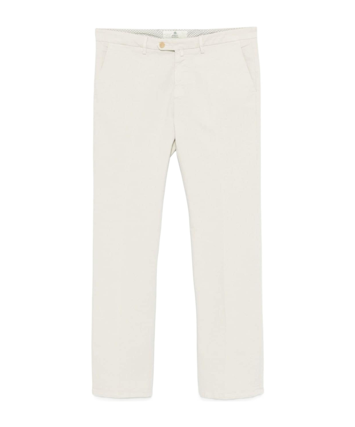 Borrelli Belt-loop Casual Pants In White