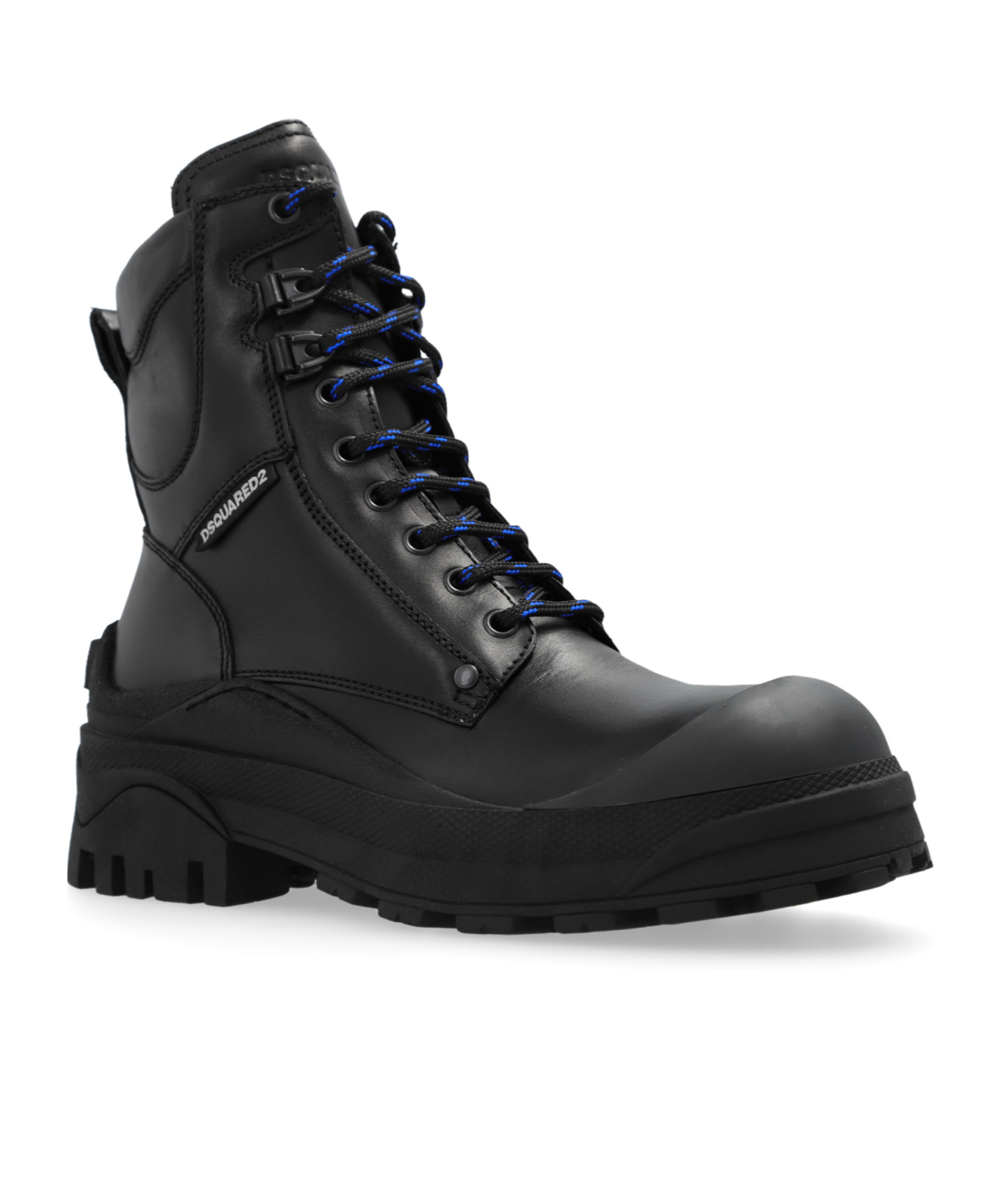 Shop Dsquared2 Urban Combat Boots In Black