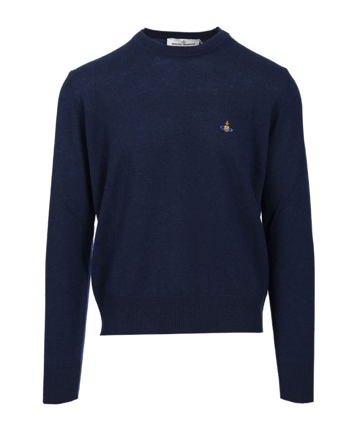 Vivienne Westwood Orb Embroidered Crewneck Jumper In Blue