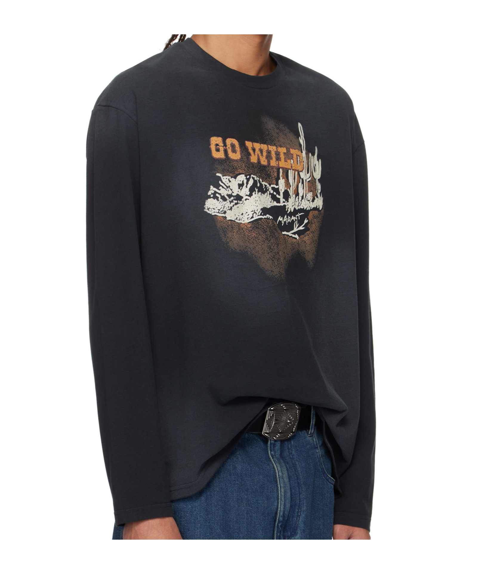 Isabel Marant Long-sleeved T-shirt In Black