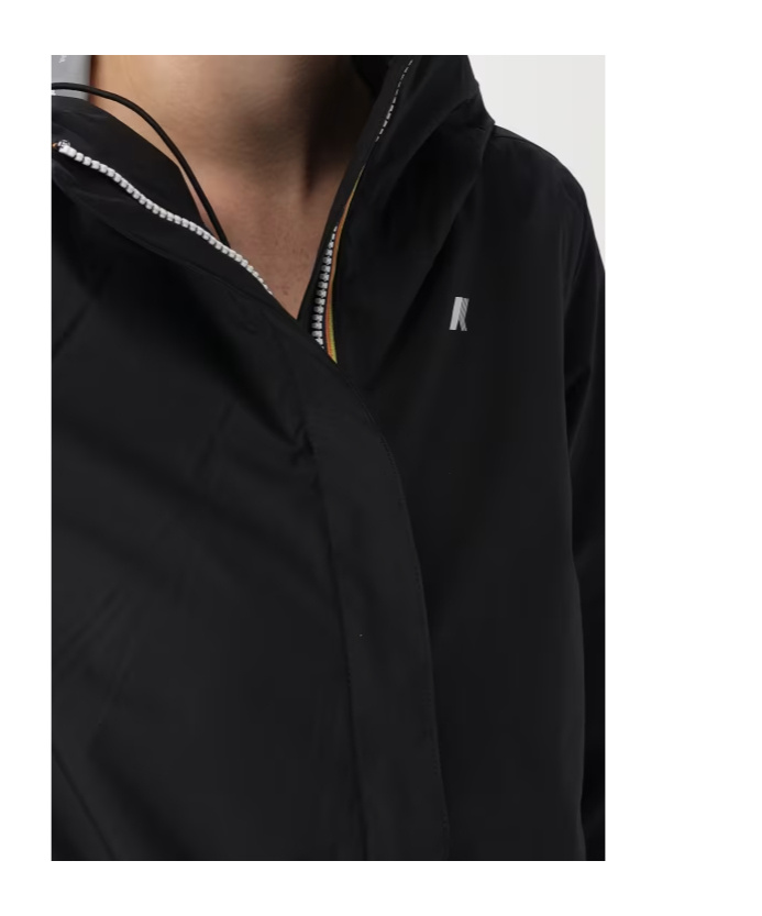 K-way Madalina Bonded Jersey Jacket In Black
