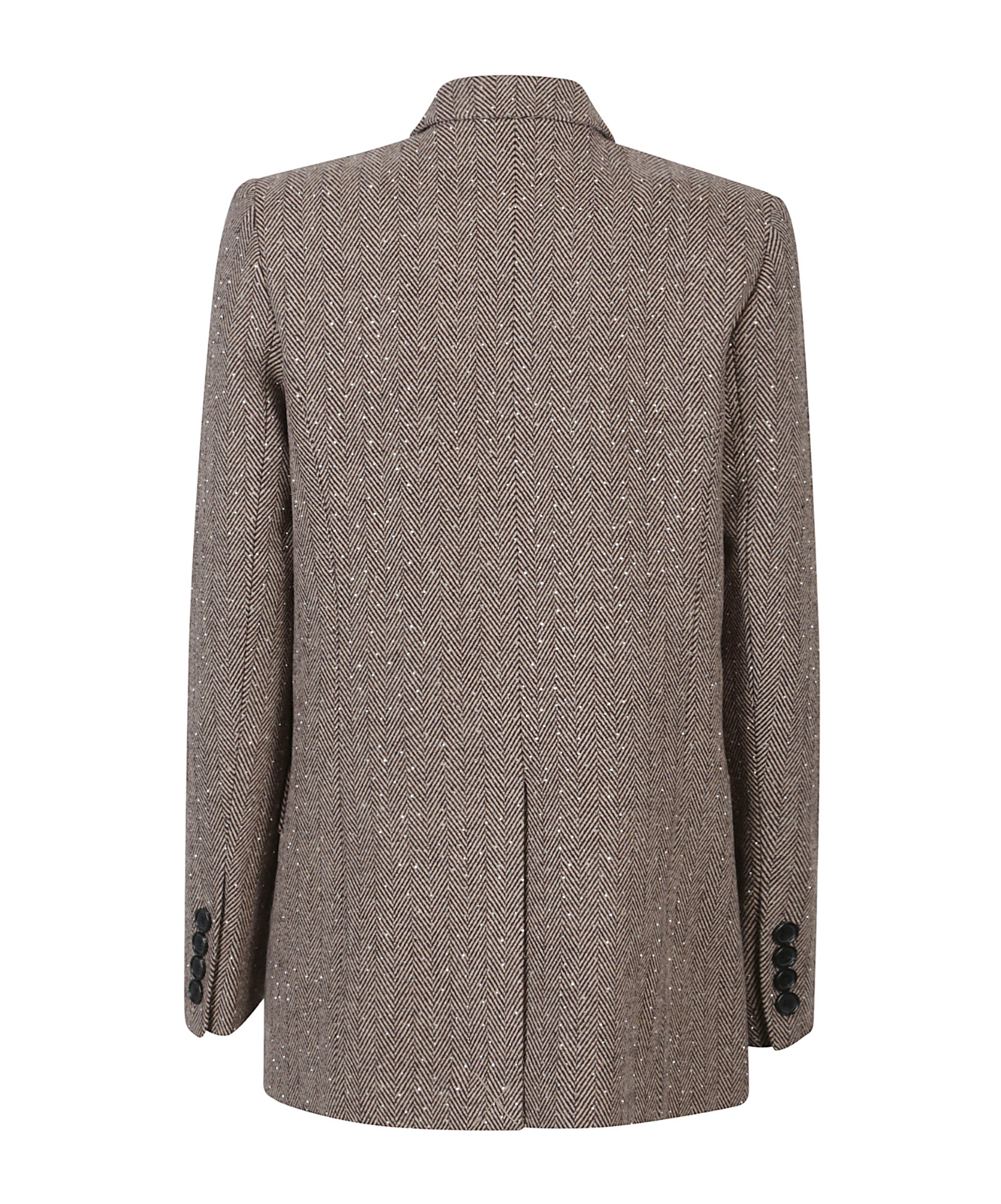 Ermanno Firenze Double-breasted Blazer In Brown