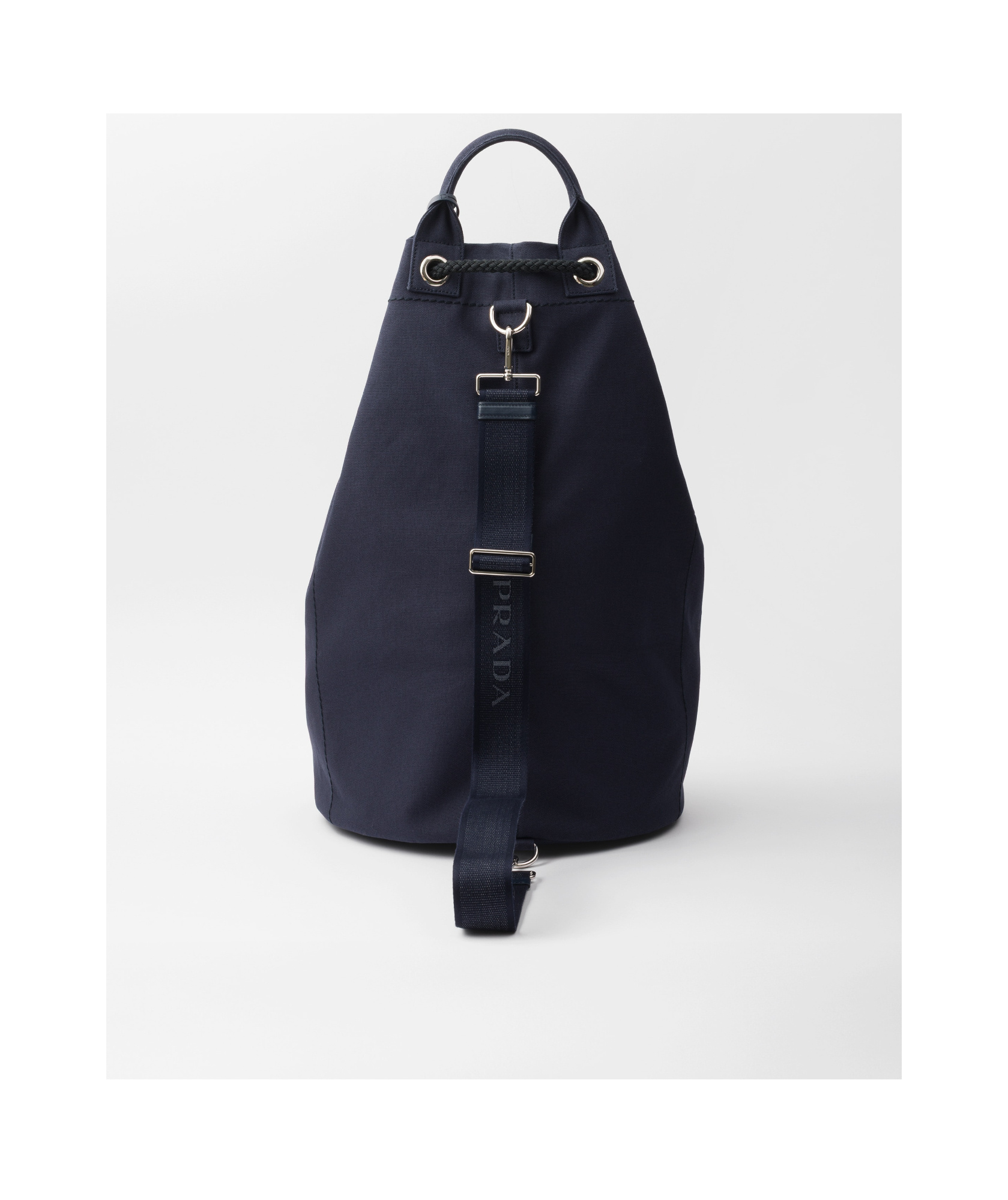 Prada Canvas Drawstring Duffle Bag