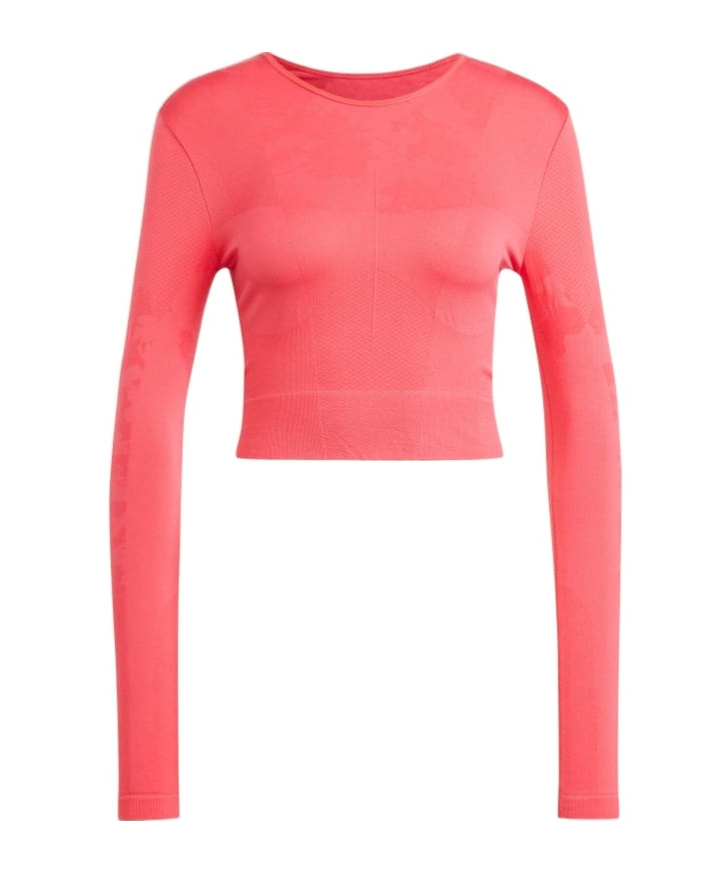 Shop Adidas By Stella Mccartney Cut-out Back Sports Top In Pink