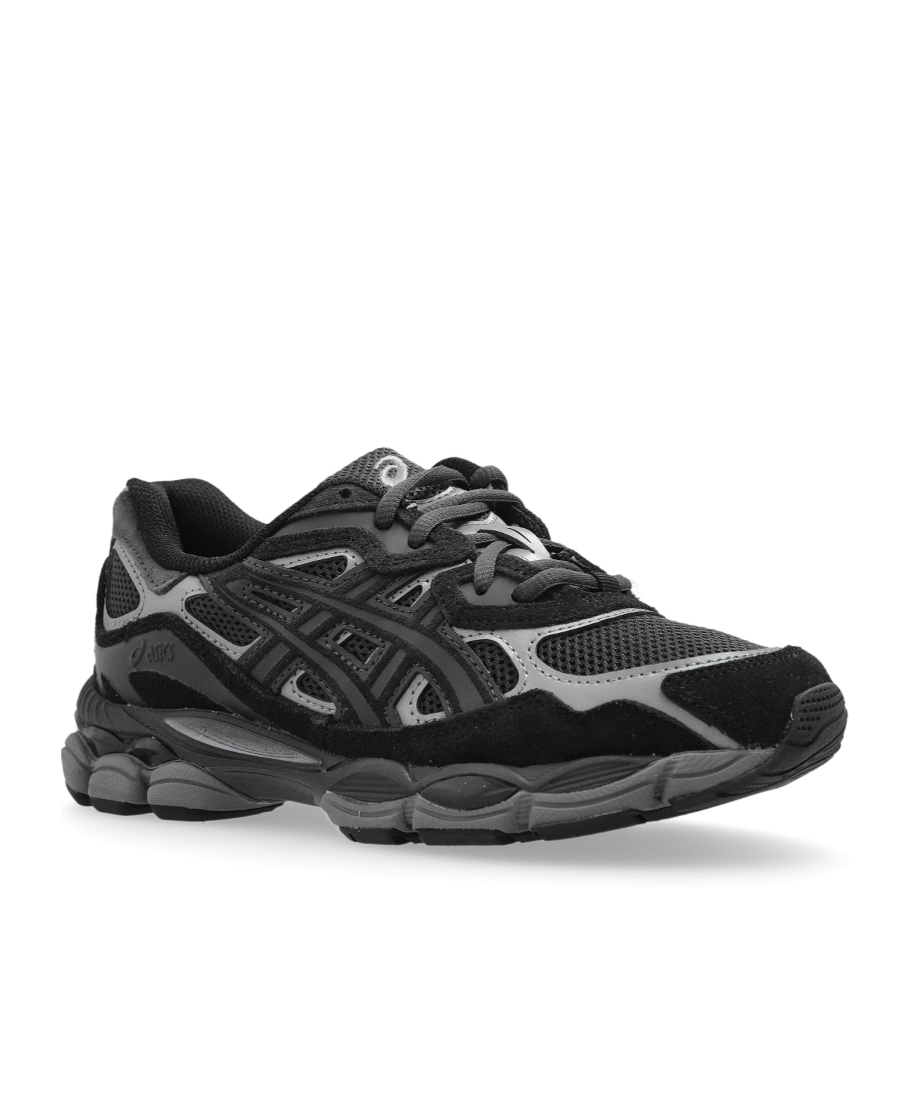 Asics Lace Up Sneakers In Black