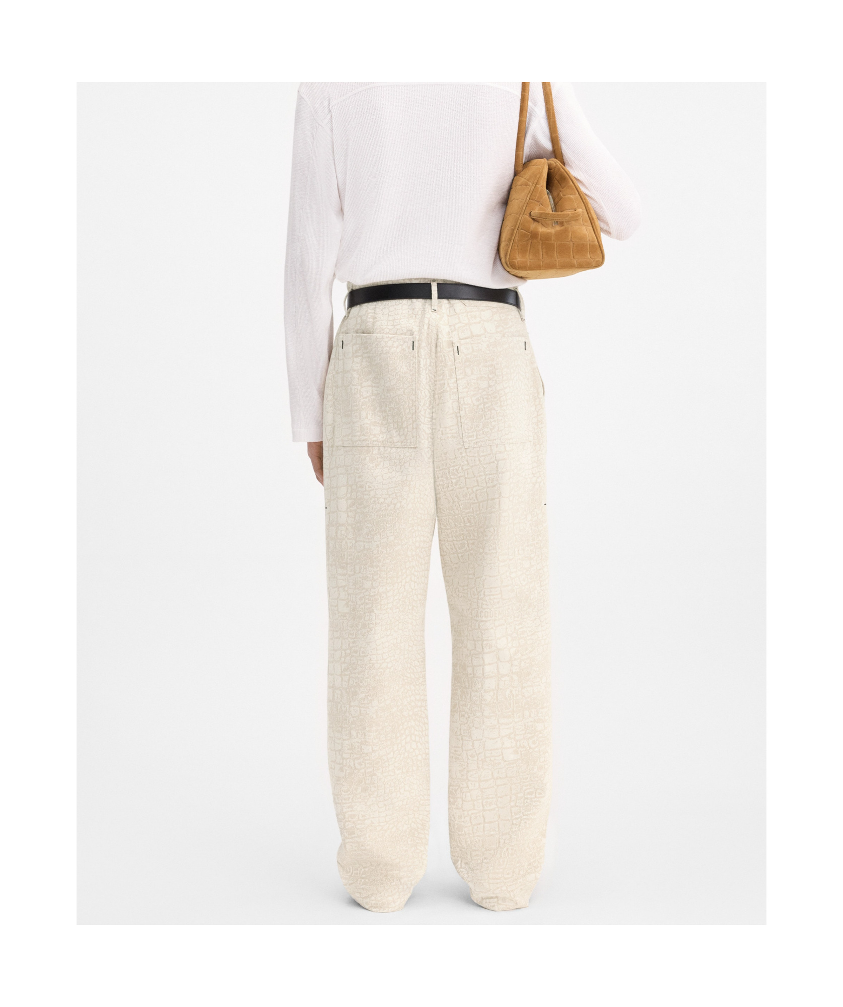 Jacquemus Belt-loop Jeans In Nude