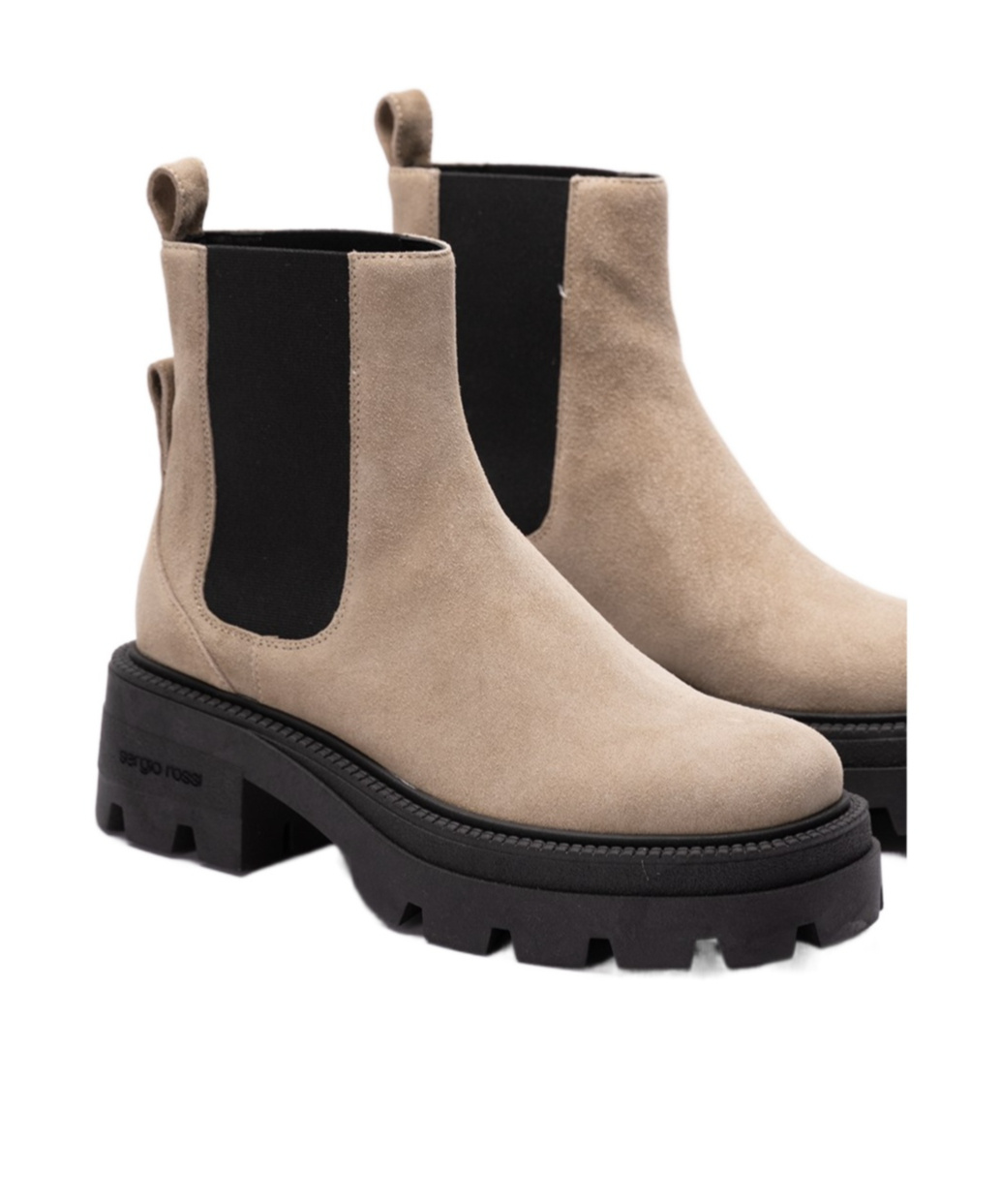 Sergio Rossi Round-head Short Boots In Black