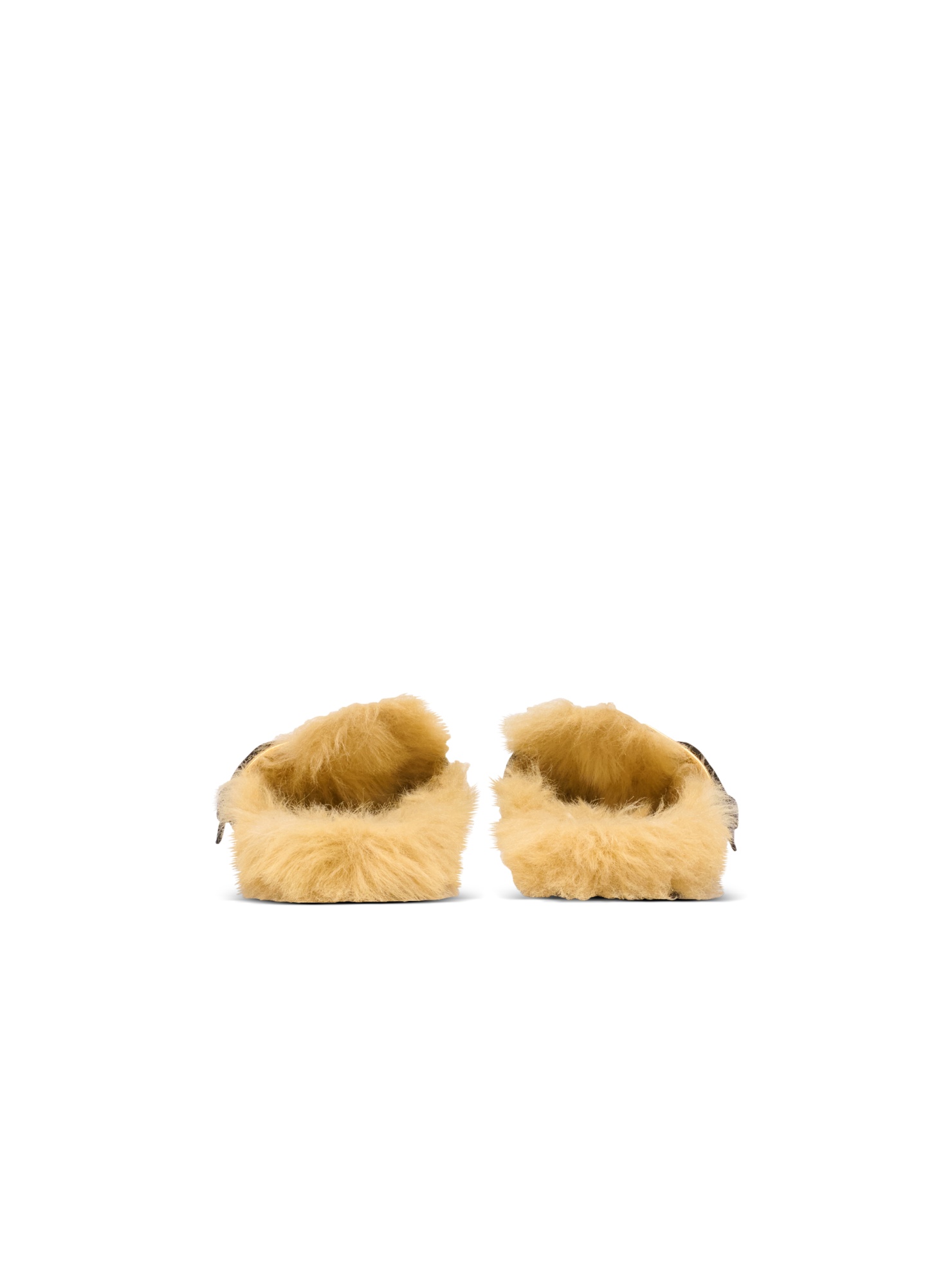 Balmain Anthem Leather And Faux Fur Clogs In Black
