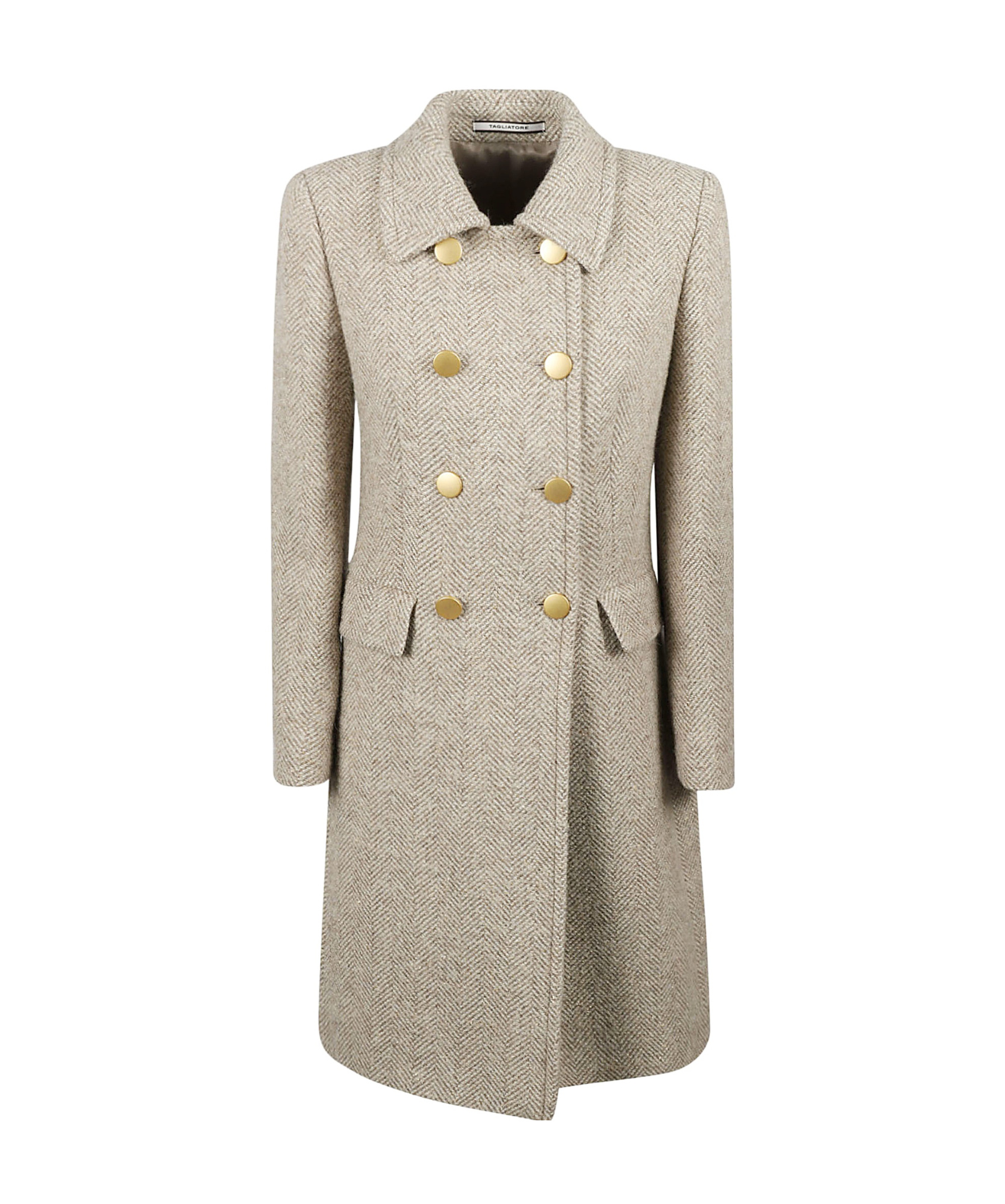 Tagliatore Hennie Double-breasted Coat In Gray