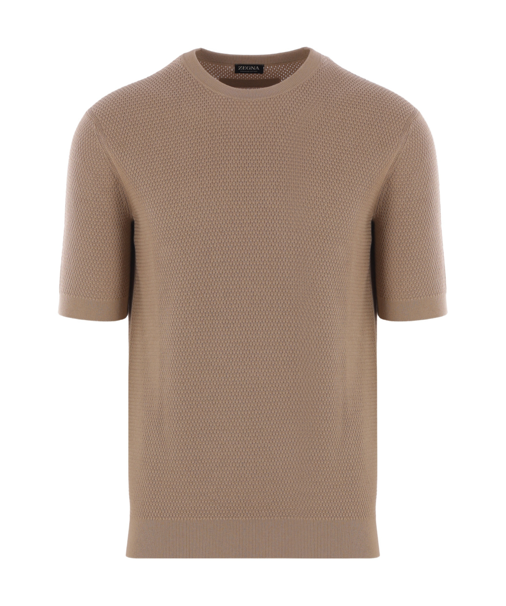 Shop Zegna Cotton T-shirt In Brown