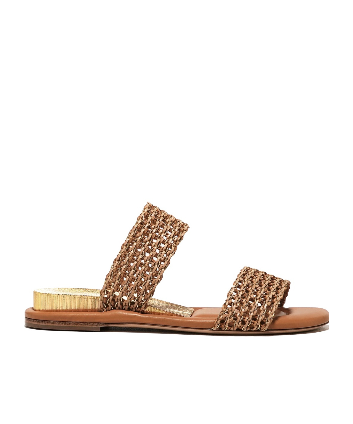 Casadei Double Strap Slip-on Sandals In Brown