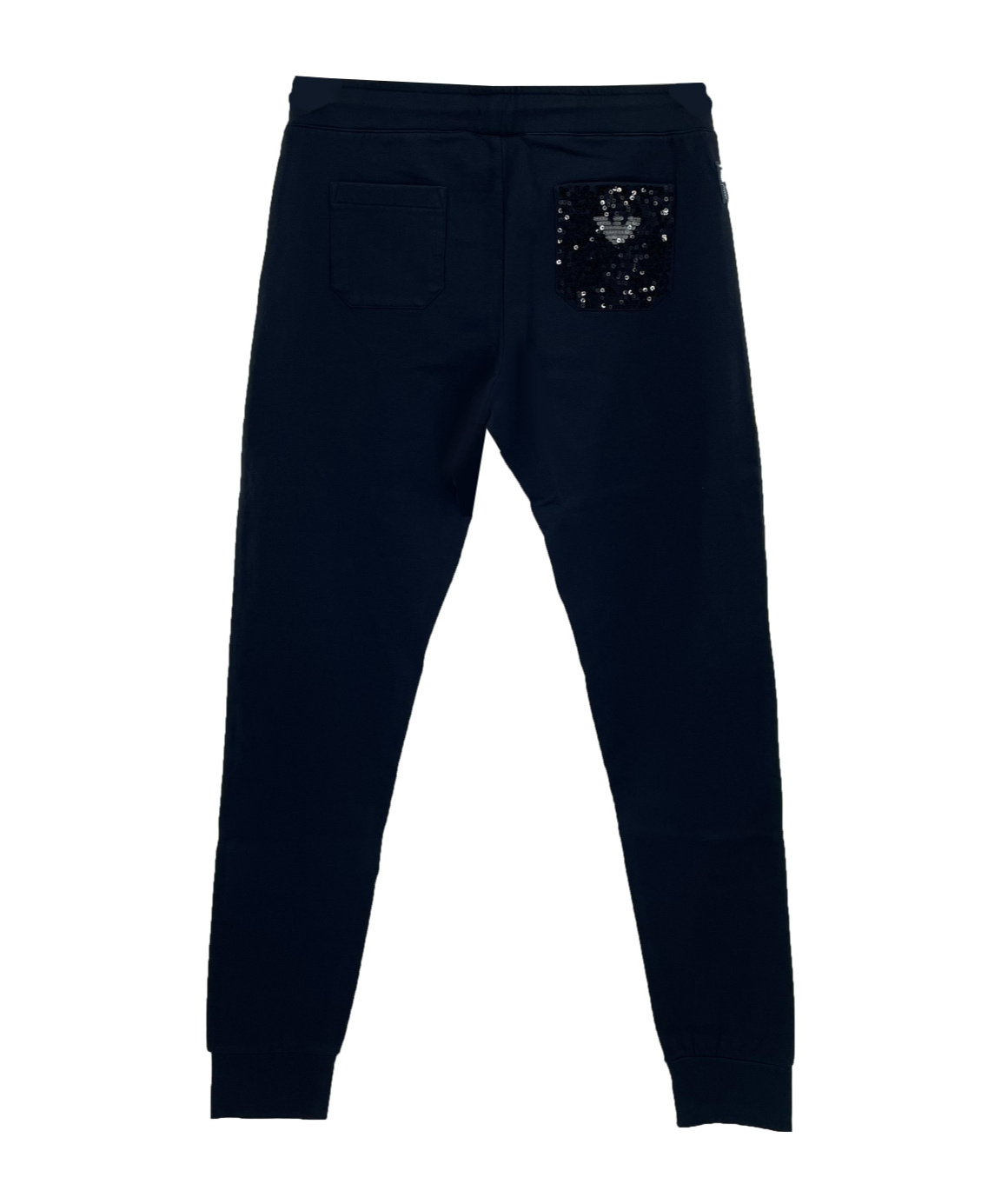 Shop Armani Jeans Drawstring Waist-edge Sweatpants In Black