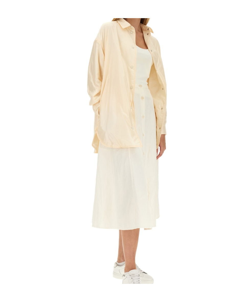 Shop Aspesi Long Sleeve Shirt In Ivory