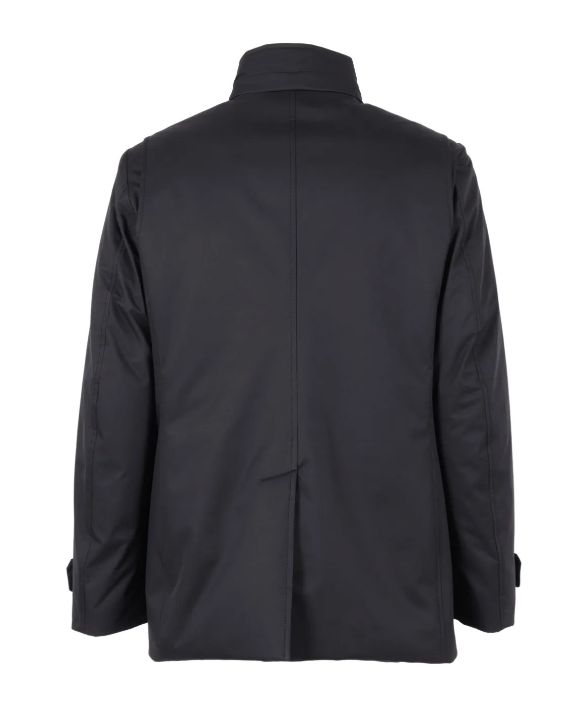 Moorer High Neck Padded Jacket With Cuff Straps In Black