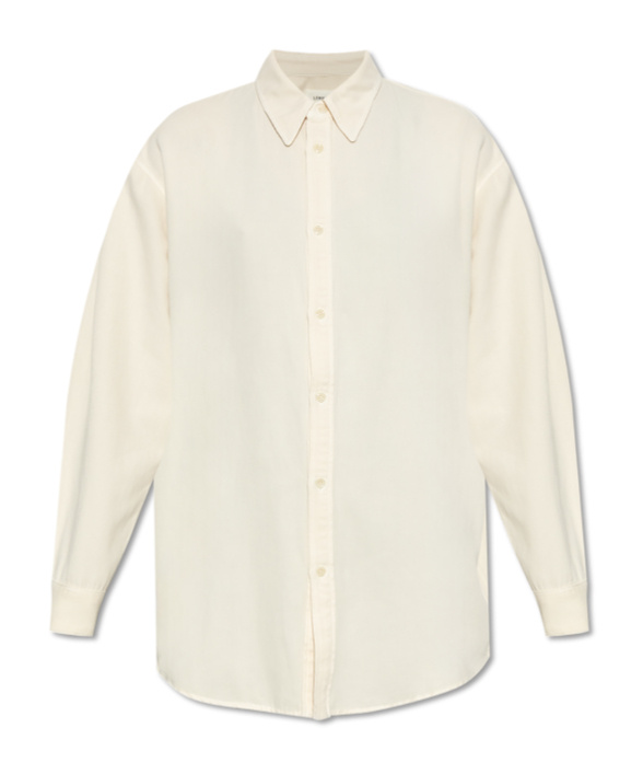 Lemaire Long Sleeve Shirt In Cream