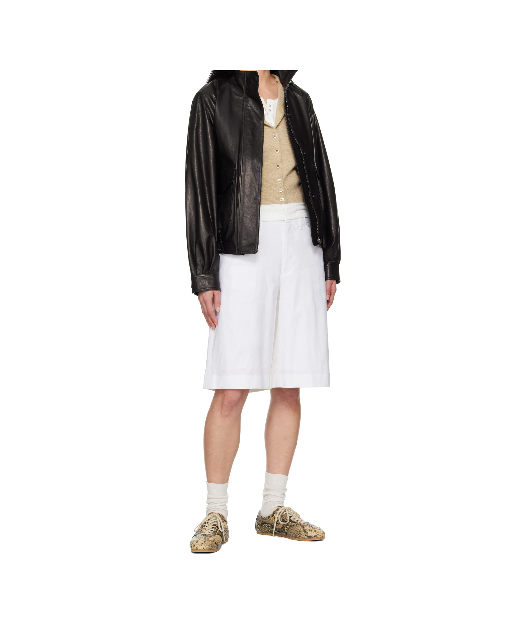Shop Rag & Bone Banks Linen-blend Shorts In White