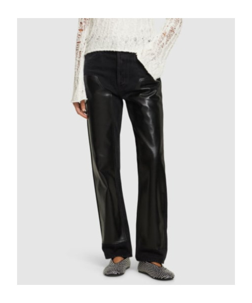 AGOLDE DENIM TROUSERS WITH BELT LOOPS