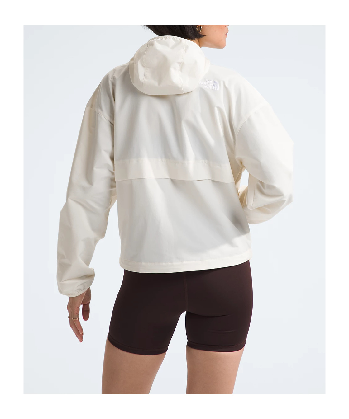 The North Face Easy Wind Fully Zip Jacket In White