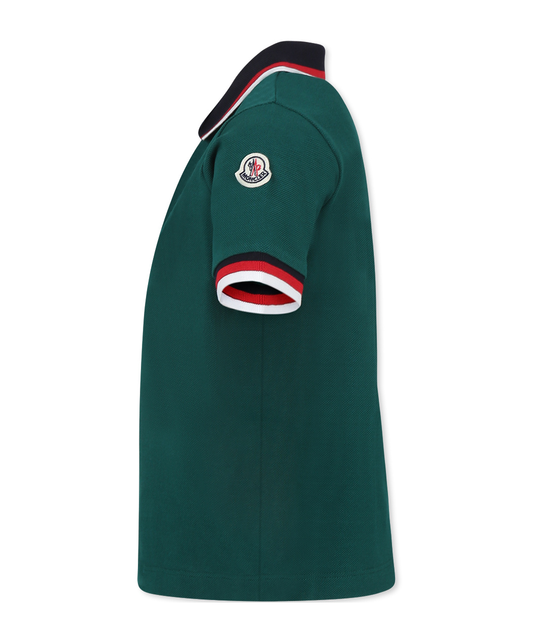 Moncler Short-sleeved Polo Shirt In Green