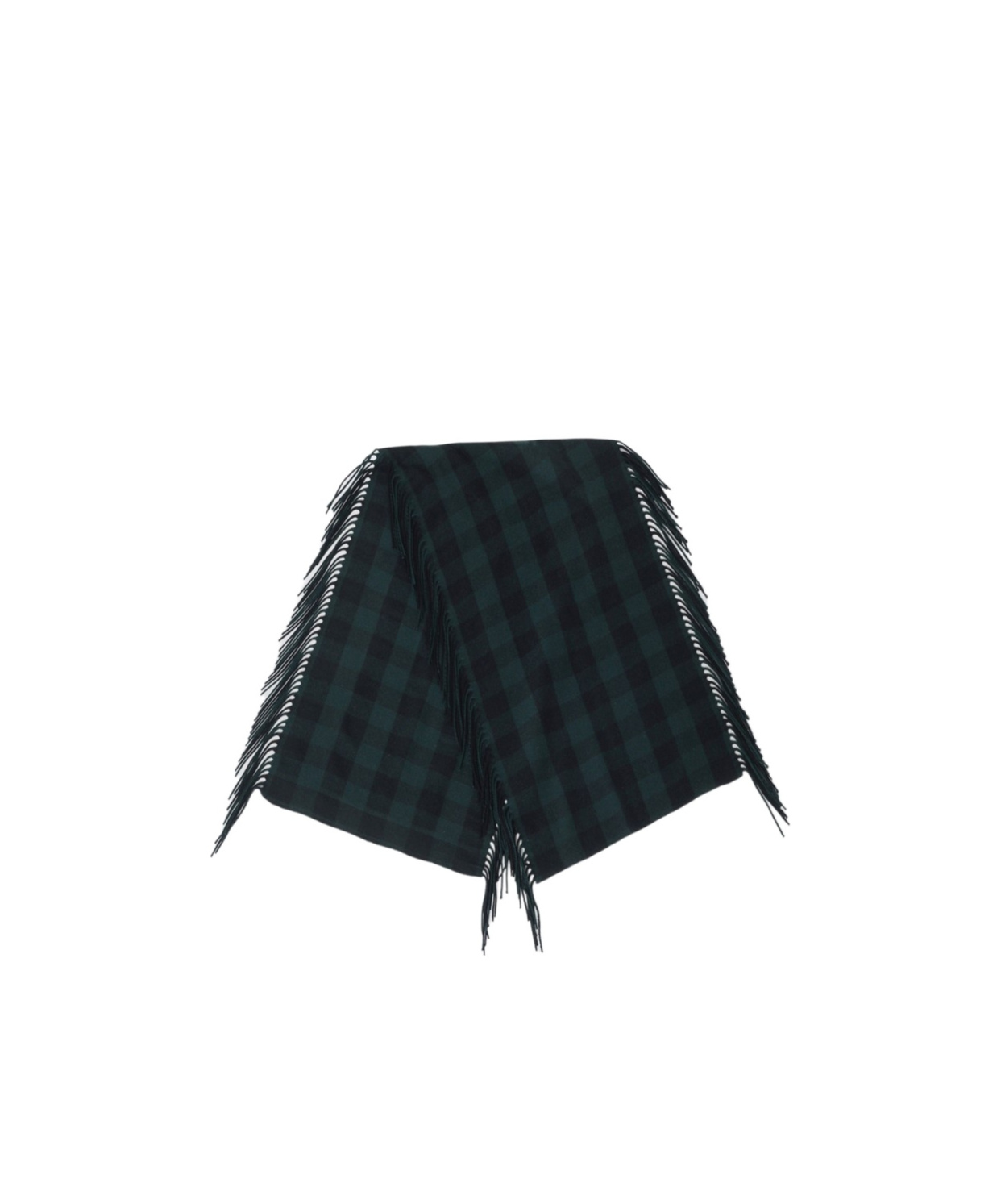 Destin Surl Checked Shawl In Black