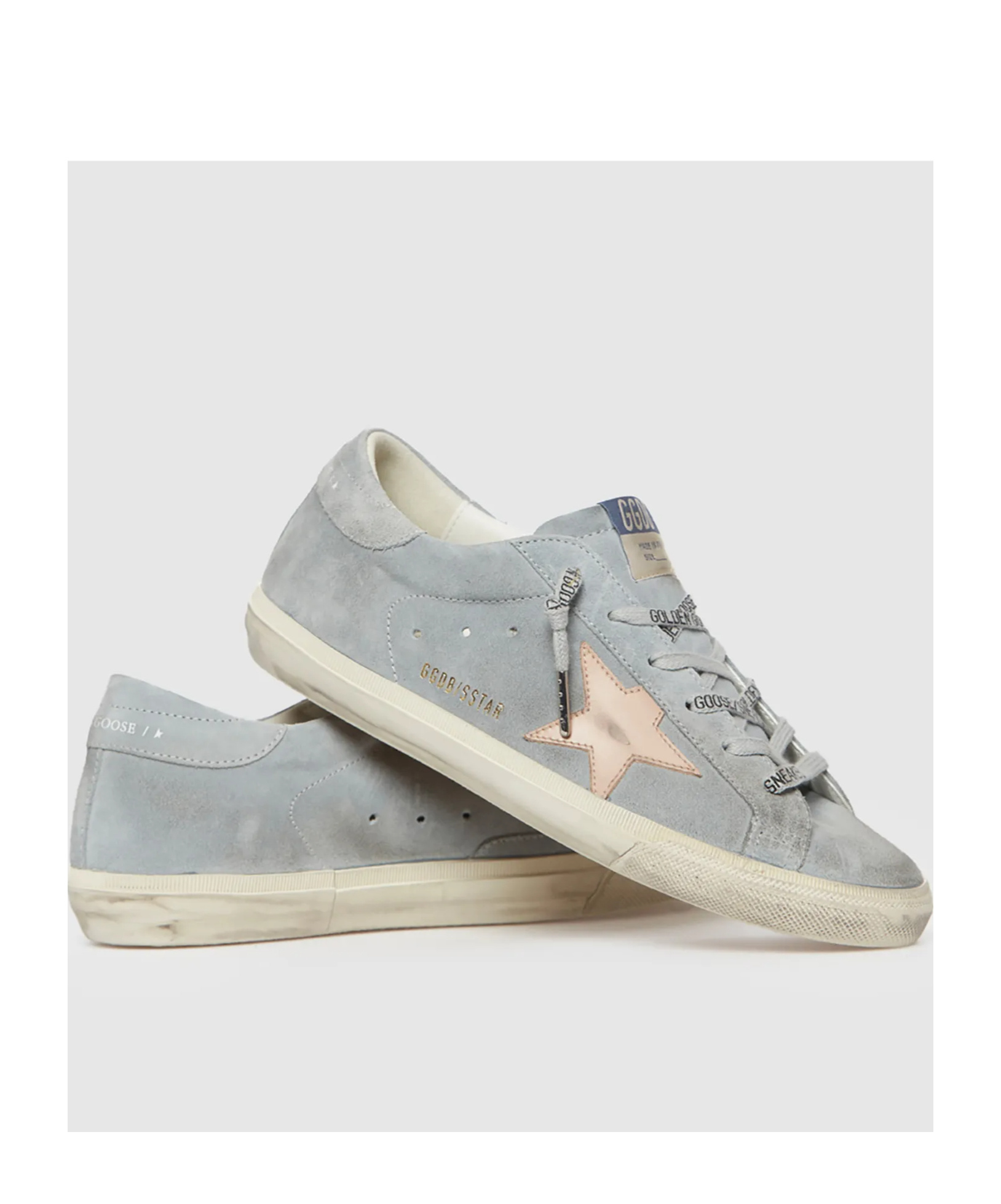 Shop Golden Goose Superstar Sneakers In Gray