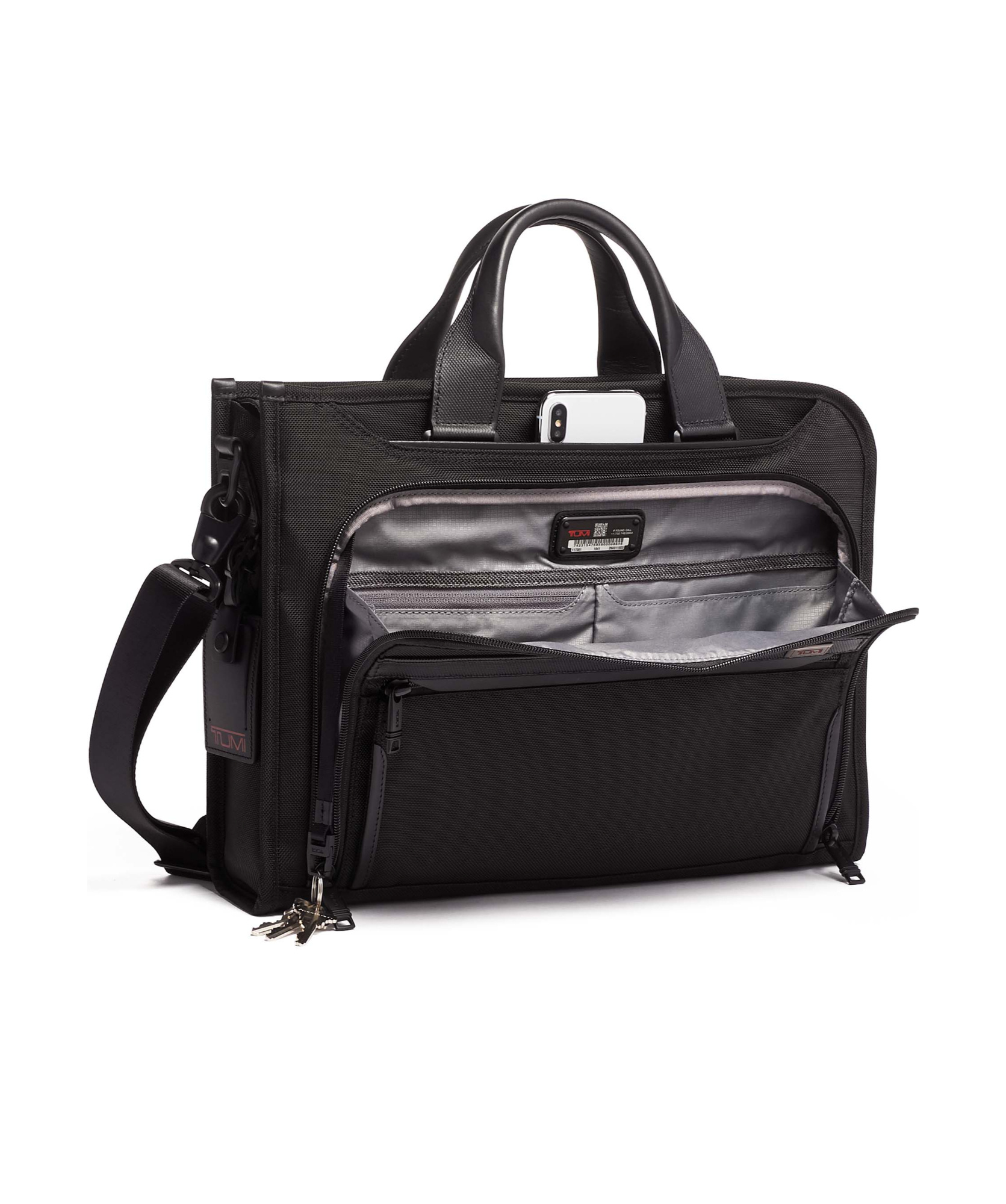 Tumi Alpha 3 Briefcase In Black