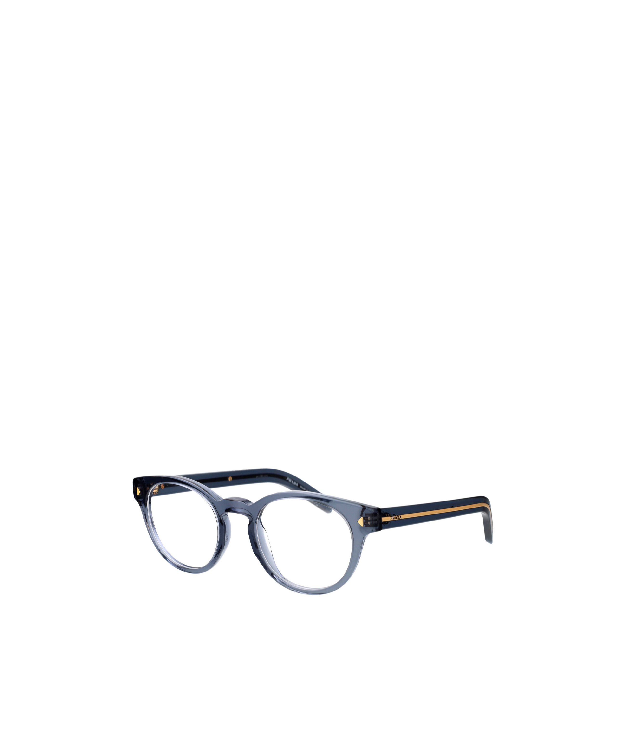 Prada Eyewear Round Frame Glasses In Gray