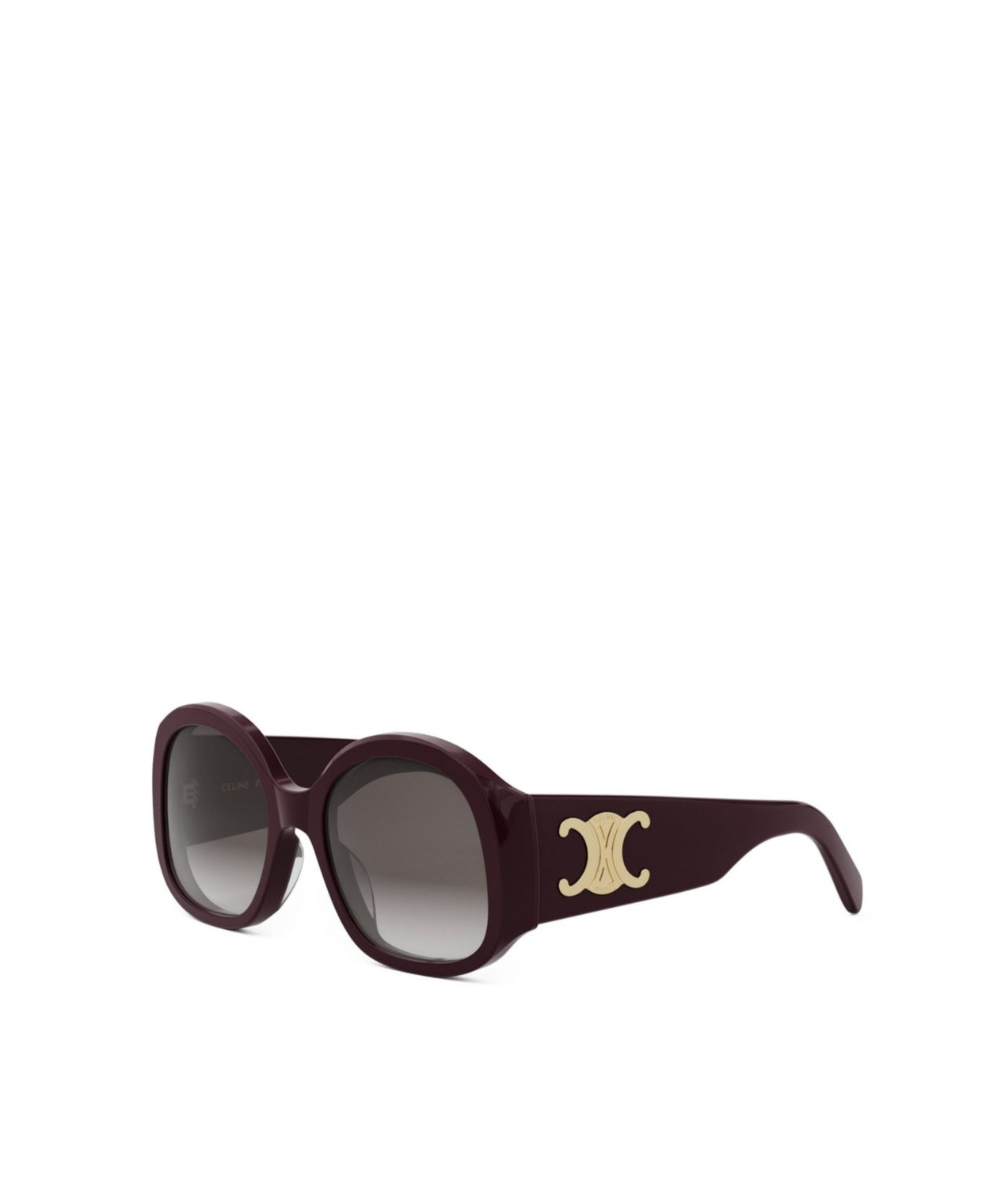 Celine Maxi Triomphe 54mm Round Sunglasses In Gray