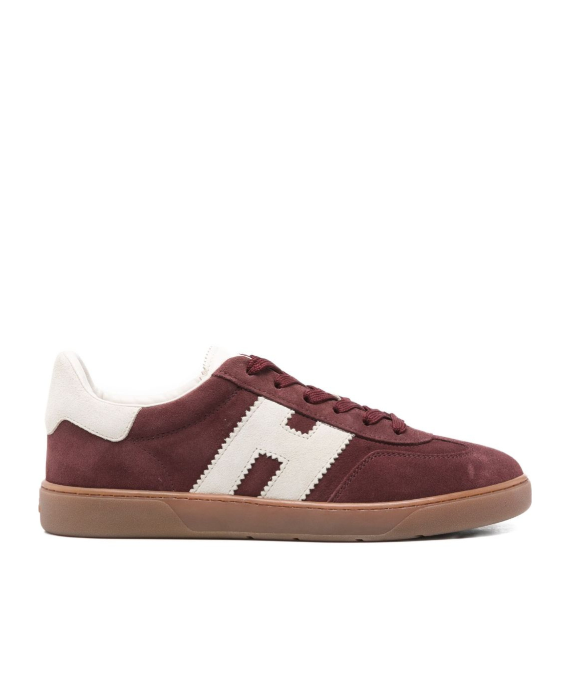 Hogan Stylish Leather Sneakers Suede Finish In Red