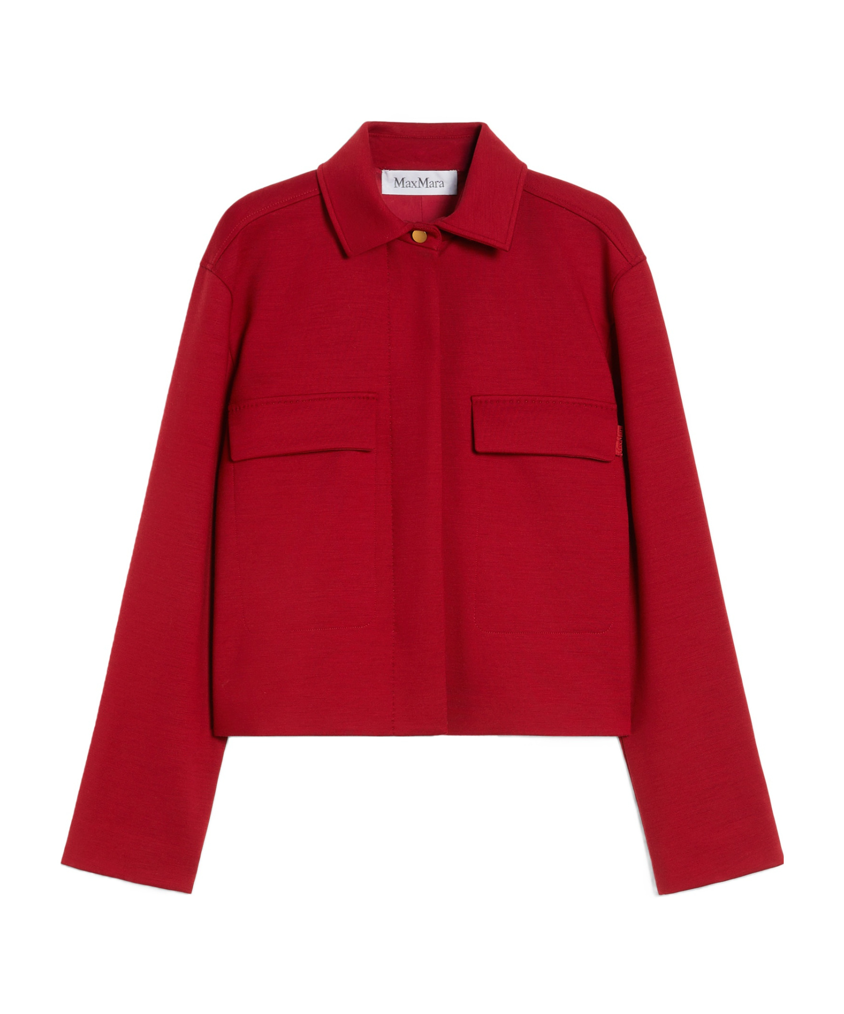 Shop Max Mara Milan Jersey Jacket In Red