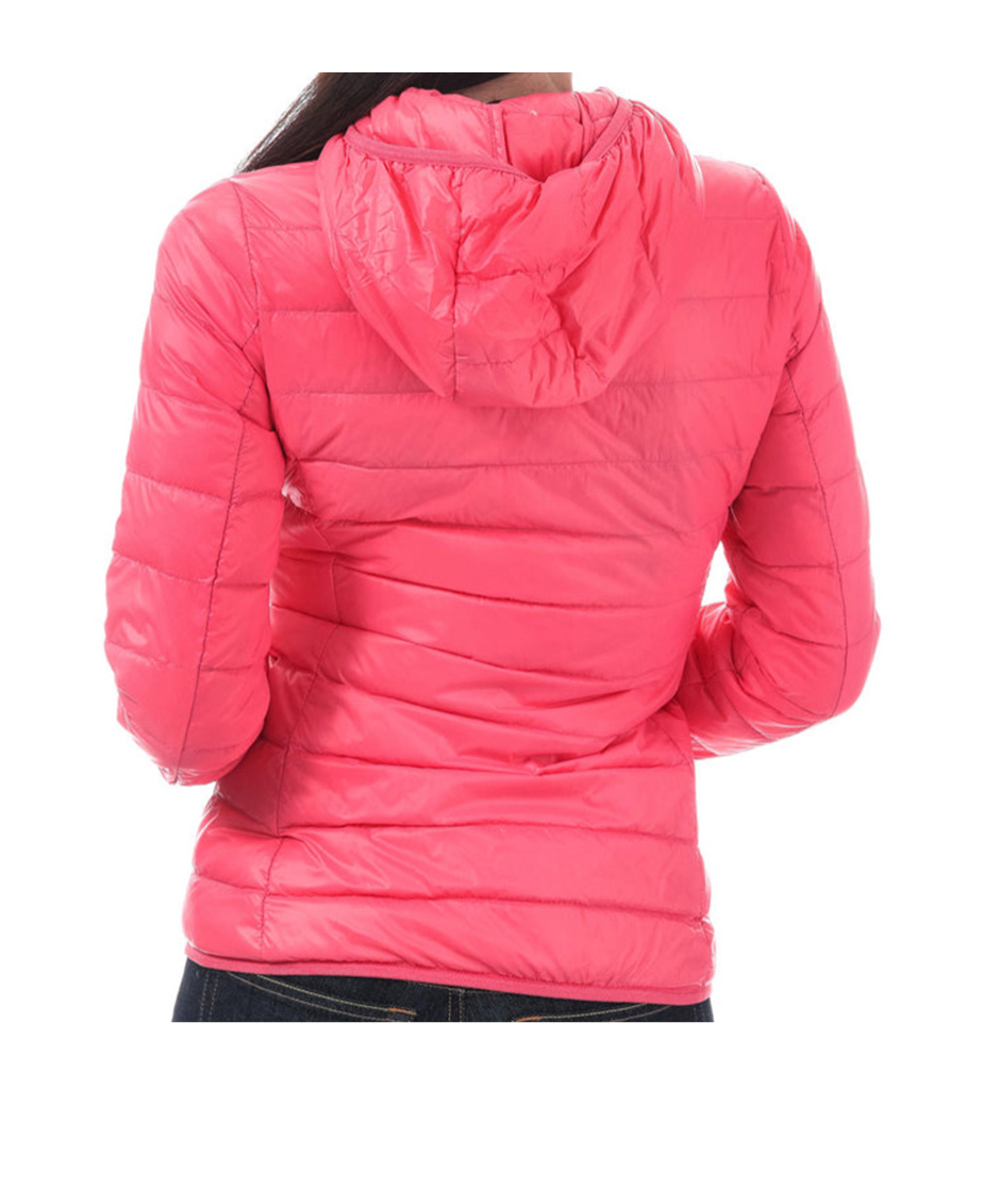 Emporio Armani Long-sleeved Hooded Cotton Suit In Pink