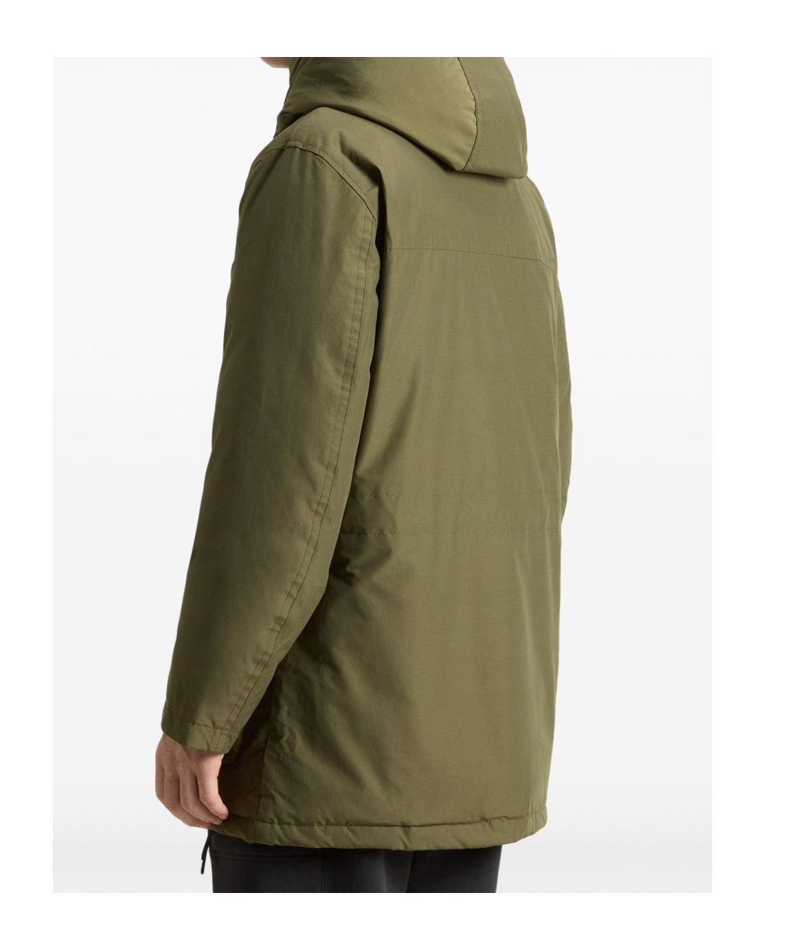 Woolrich Hooded Down Jacket In Green
