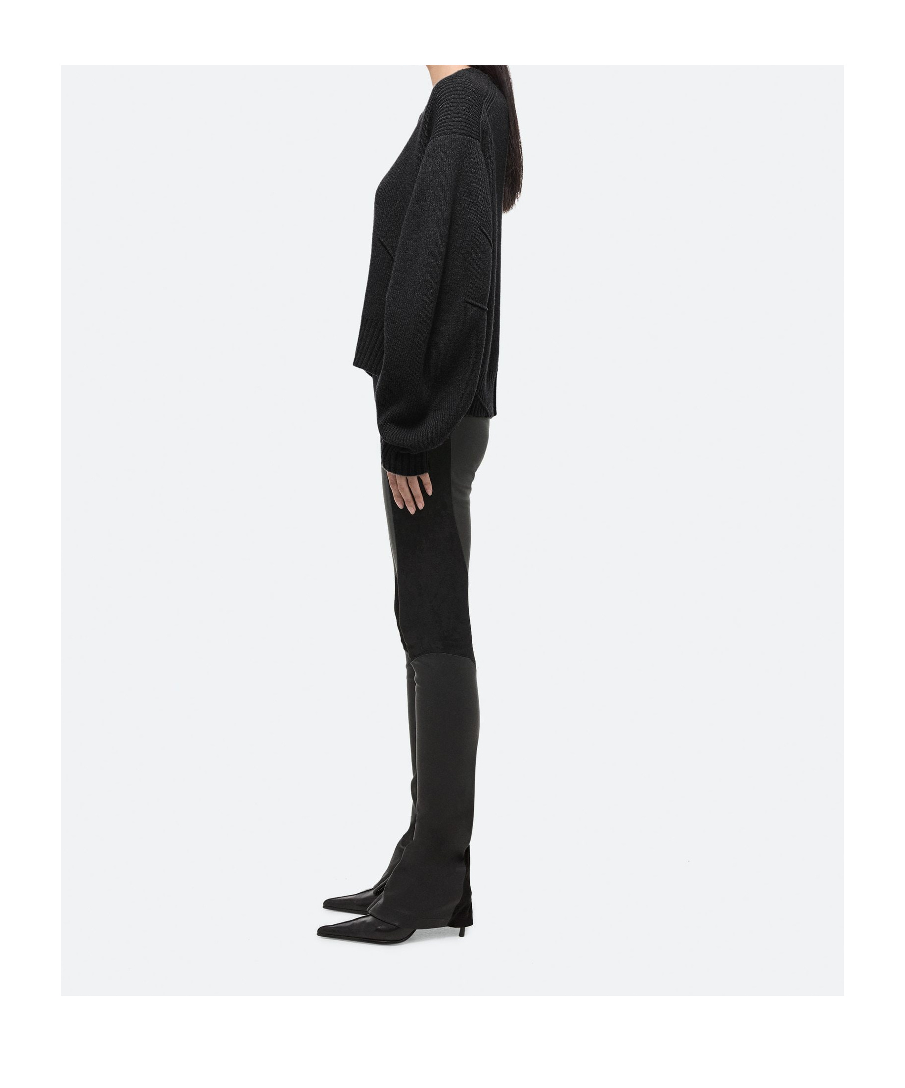 Helmut Lang Apex Wool Sweater In Black