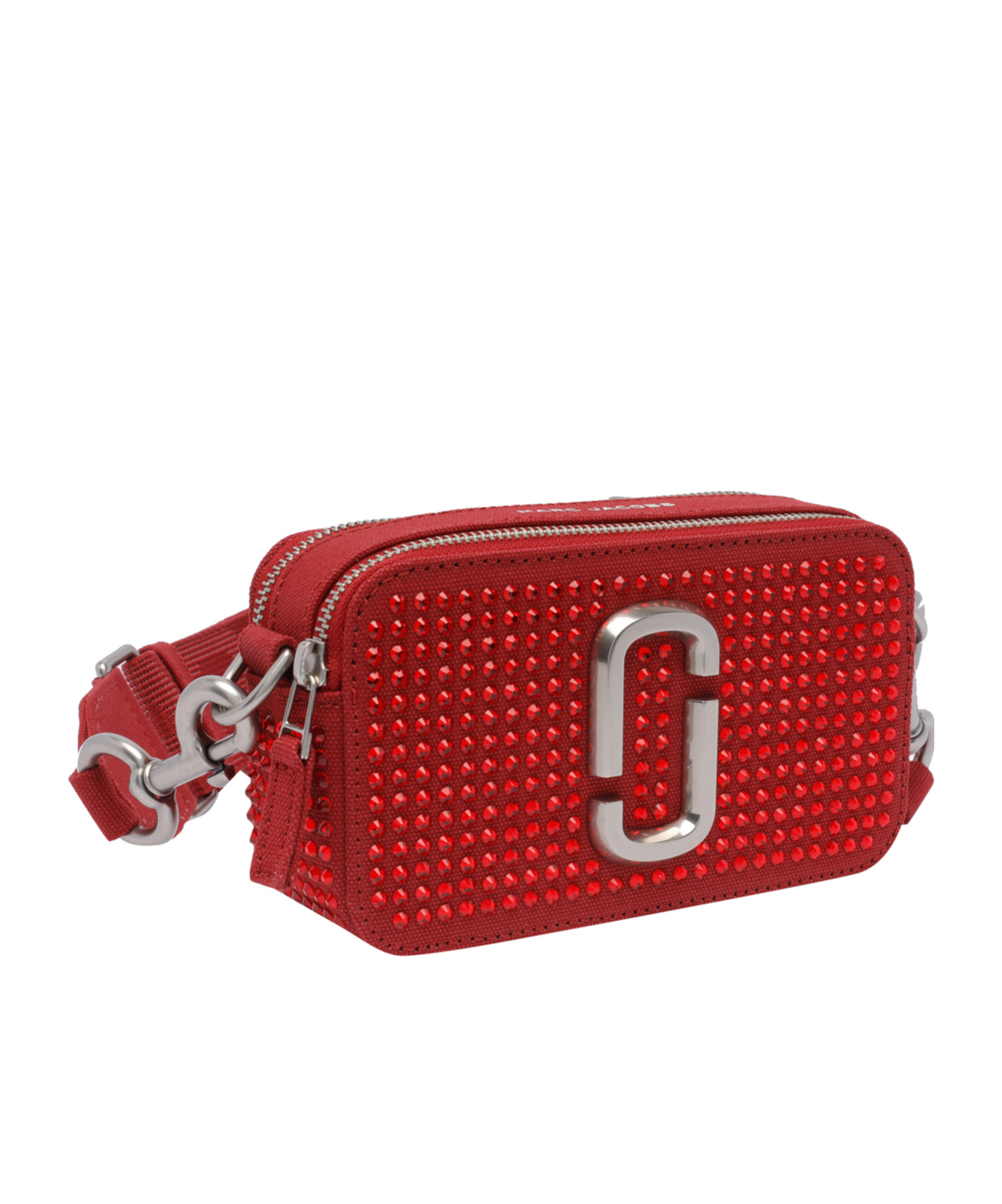 Marc Jacobs The Crystal Canvas Snapshot In Red