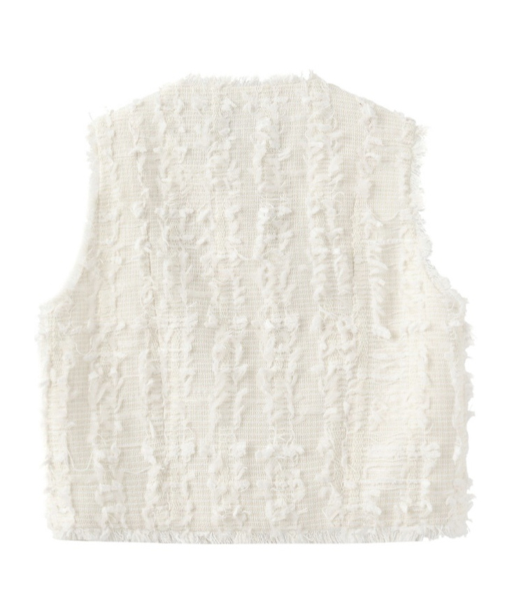 Marissa Chiara Sleeveless Vest In White