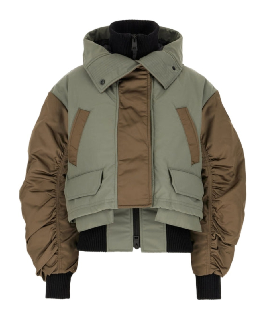 Canada Goose Claremont Bomber Tonal Label In Green