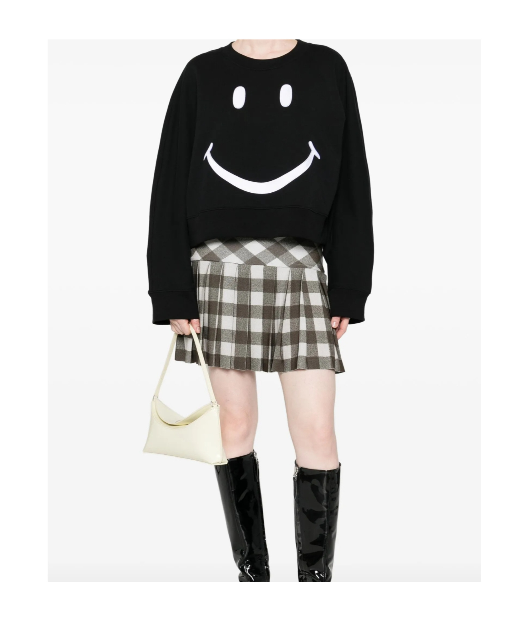 Moschino Long-sleeved Sweatshirt In Black