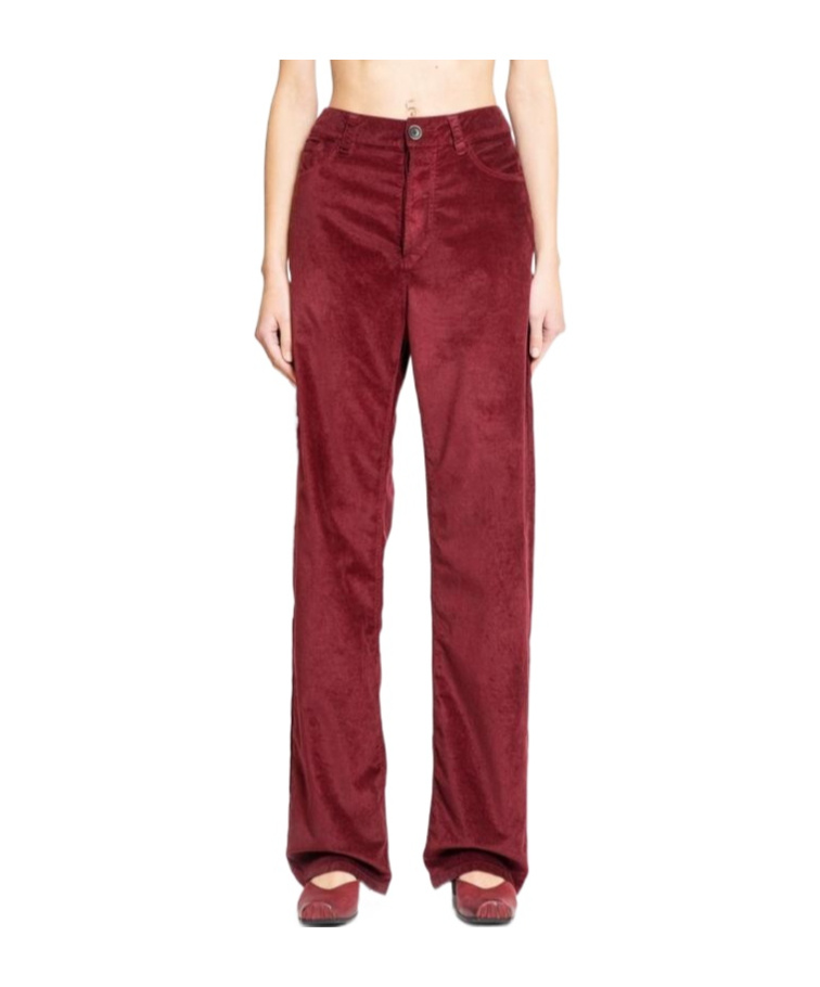 Uma Wang Belt-loop Casual Pants In Brown