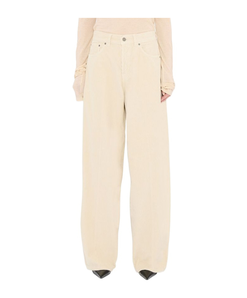 Haikure Casual Pants With Belt Loops In Neutral