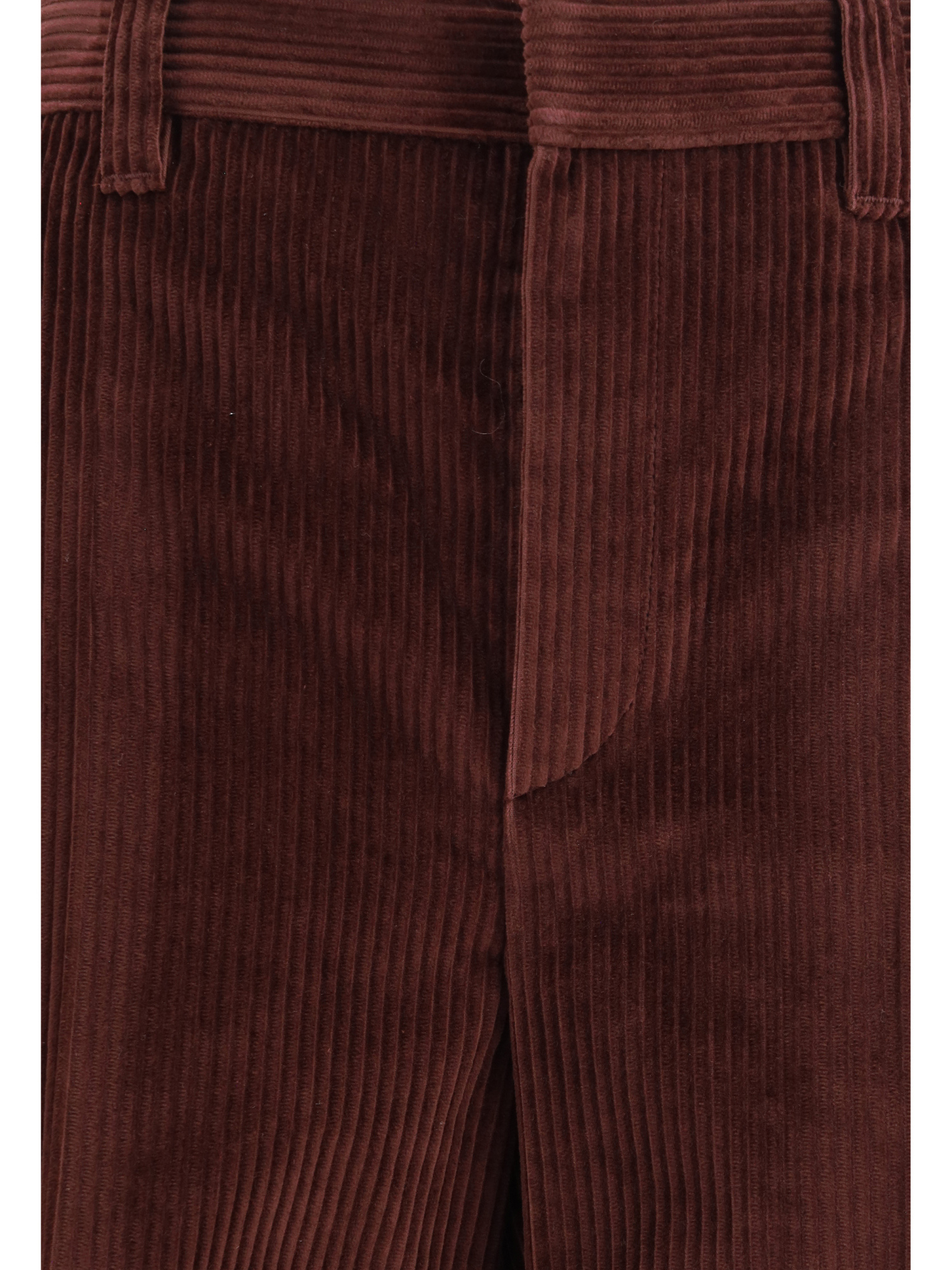 Brunello Cucinelli Soft Corduroy Pleated Straight-leg Ankle Pants In Brown