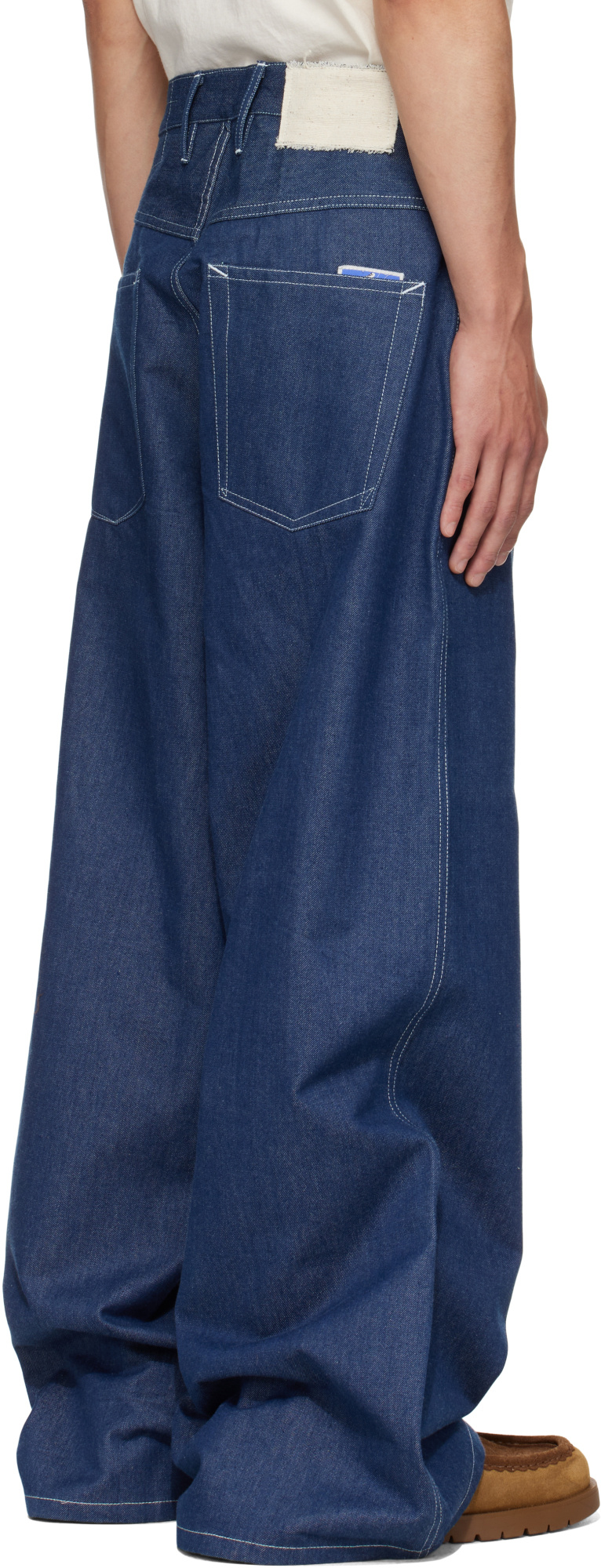 Story Mfg. Multi-pocket Jeans In Blue