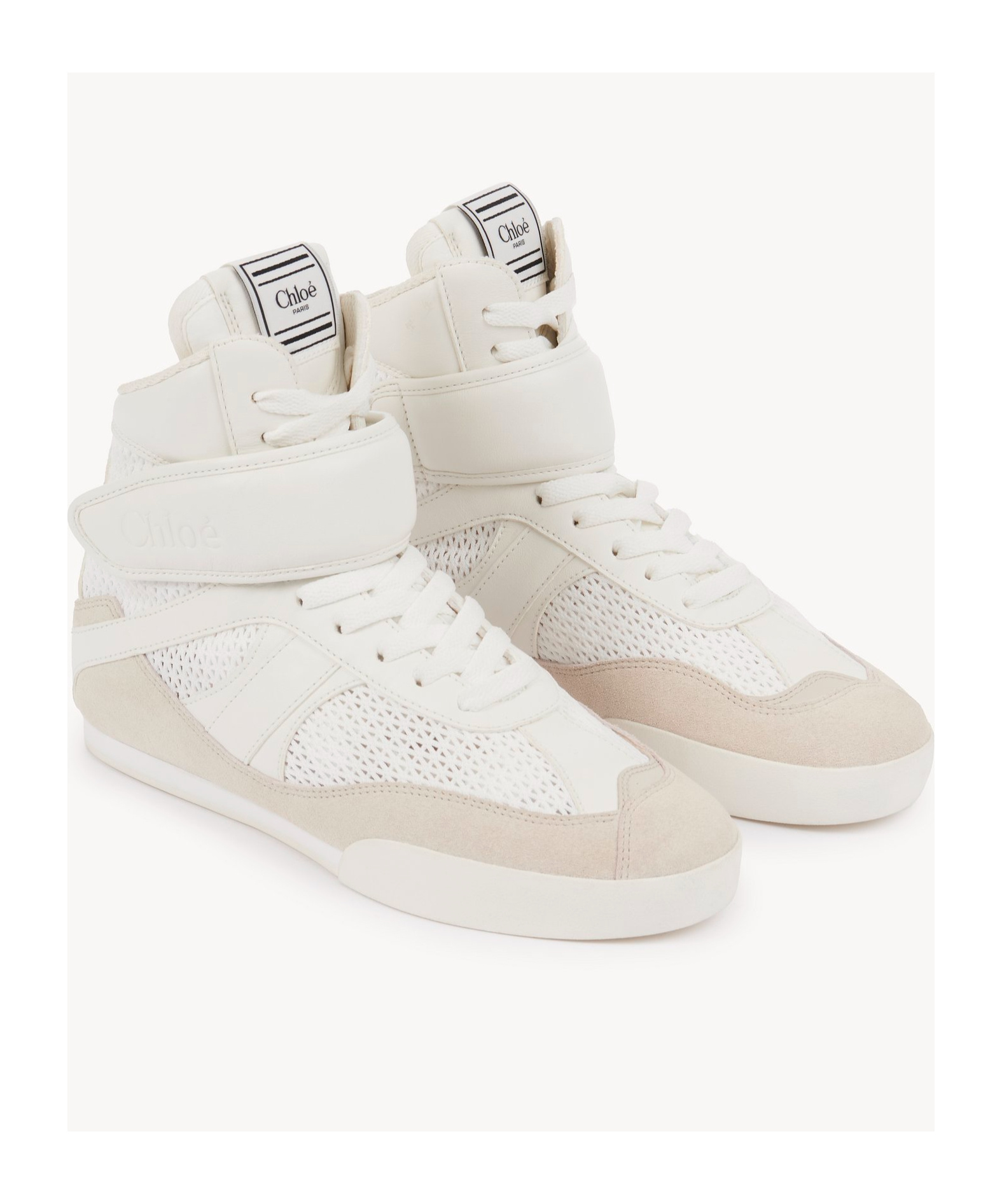 Shop Chloé Kick Sneakers In White